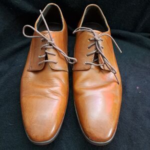 14th Union Shoes Sz 8M Brown Derby Oxfords Leather Men 58665